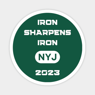 Jets Iron Sharpens Iron NYJ 2023 Magnet